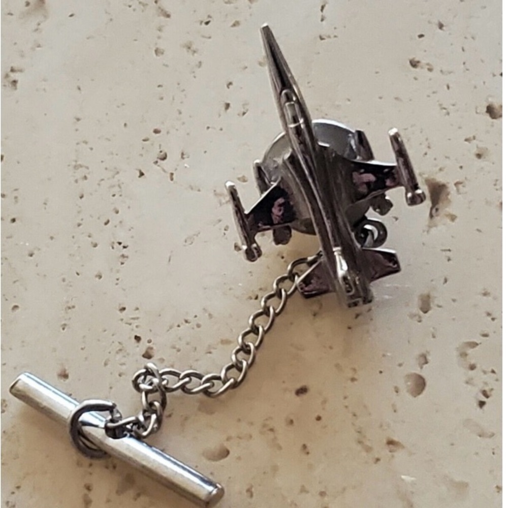Vtg. Concord Jet Tie Tack Lapel Pin Airplane engineer graduation pilot plane pin